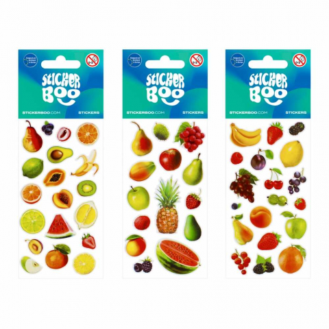 Stickere, Abțibilduri, Autocolante - Stickere cu fructe naturale