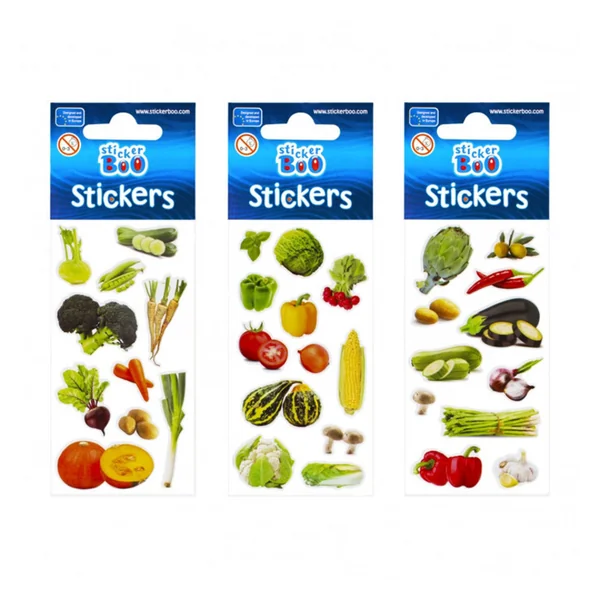 Art & Craft si Artizanat - Stickere cu legume, 3 folii