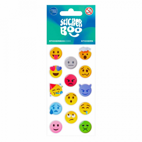 Stickere Smiley faces, fete zambitoare, abtibilduri pentru activitati creative [3]