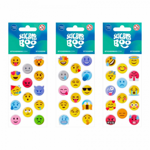 Stickere Smiley faces, fete zambitoare, abtibilduri pentru activitati creative [2]