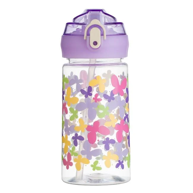 Sticla Apa 450ml Fluturi Color – BPA Free, Pai Silicon, Pop-Up [2]