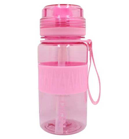 Birotică și Papetărie - Sticla apa pt copii tritan 400ml cu pai si curea transport t-0113 noki