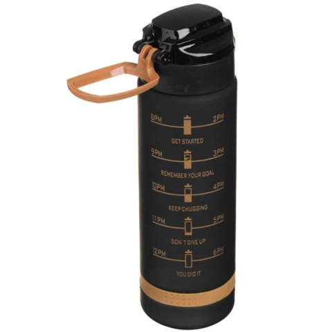 Sticla Apa Sport din Plastic Negru Auriu Motivation "Ph bottle" - 1L [2]
