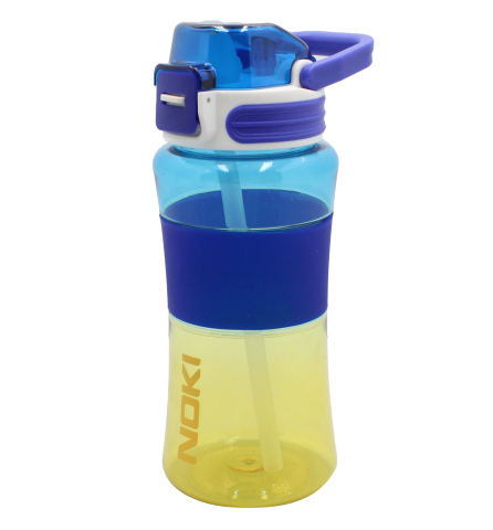 Birotică și Papetărie - Sticla apa tritan 700ml cu pai deschidere automata si maner transport t-0115 noki