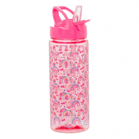 Sticlă de apă și Bidoane - Sticle Apa Copii, Gradinita si Scoala, 500 ml, Curcubeu, Roz