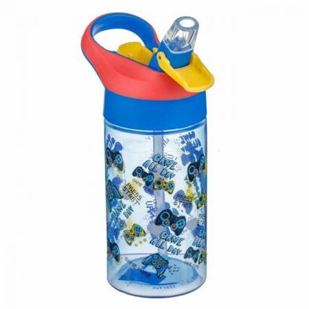 Caserole Sandwich si Sticle Apa - Sticle Apa Copii, Gradinita si Scoala, 500 ml cu Pai, Gamer