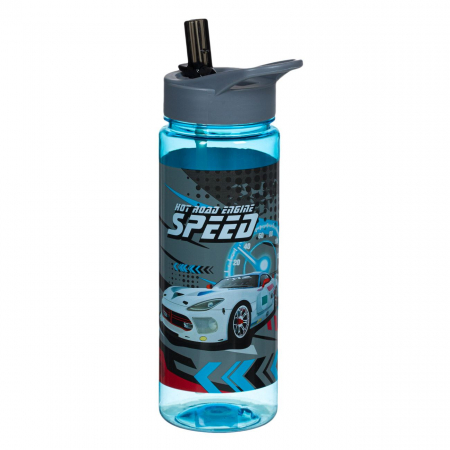 Sticlă de apă și Bidoane - Sticle Apa Copii, Gradinita si Scoala, 650 ml, Masini - Micostore