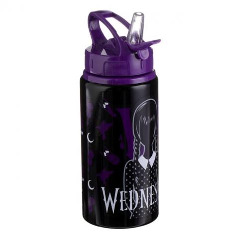 Sticlă de apă și Bidoane - Sticle Apa Copii, Gradinita si Scoala, din Aluminiu, 500 ml, Wednesday