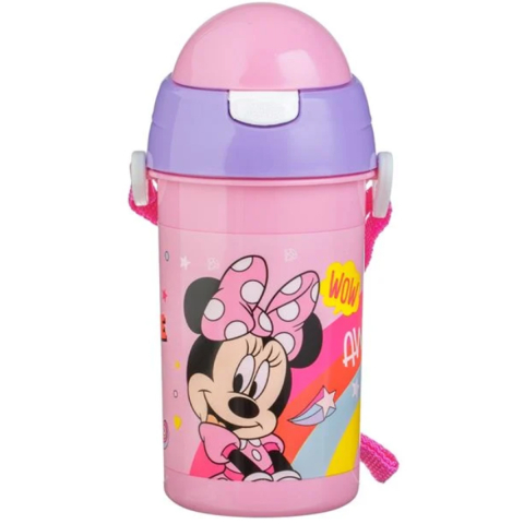 Sticla de Apa pentru copii,  Pop Up, Minnie Mouse, Roz, 500ml [1]