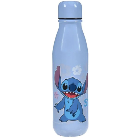 Rechizite Școlare - Sticla de Apa pentru copii, Stitch & Angel, din Aluminiu, Albastru, 600ml