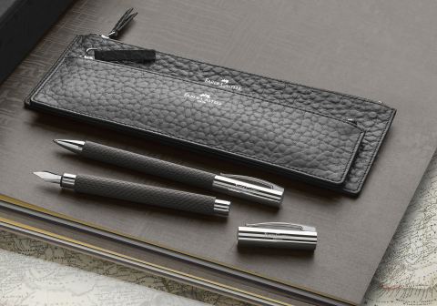 Stilou ambition opart black sand m faber-castell [2]