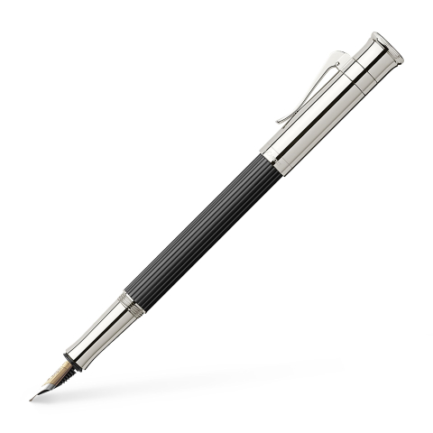 Stilou classic lemn ebony negru f graf von faber-castell