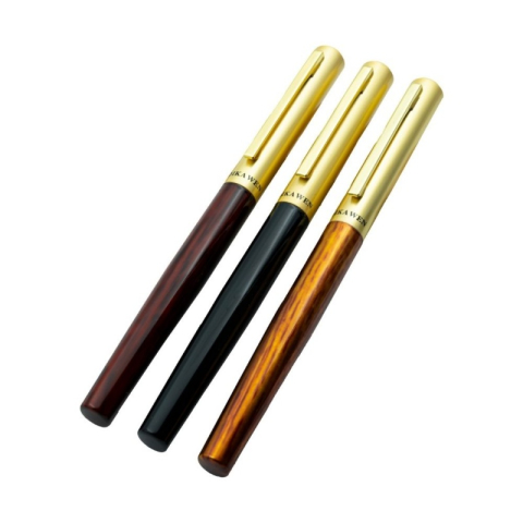 Rechizite Școlare - Stilou CNX Lux Dikawen 8039, alimentare pompita, corp metalic diverse culori marmorat, capac auriu