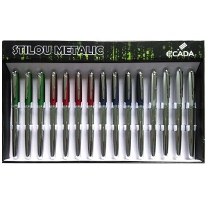 Rechizite Școlare - Stilou ecada metalic 93205 15 buc