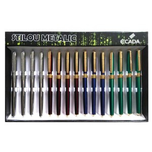 Rechizite Școlare - Stilou ecada metalic 93208 15 buc