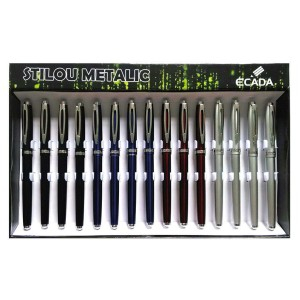 Rechizite Școlare - Stilou ecada metalic 93209 15 buc