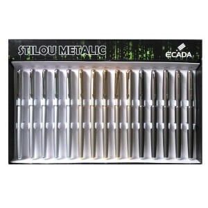 Rechizite Școlare - Stilou ecada metalic 93210 15 buc