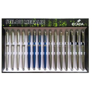 Rechizite Școlare - Stilou ecada metalic 93211 15 buc