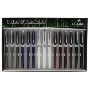Rechizite Școlare - Stilou ecada metalic 93216 15 buc