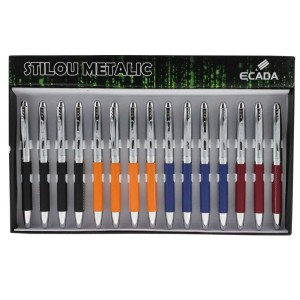 Rechizite Școlare - Stilou ecada metalic 93217 15 buc