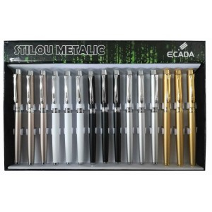 Rechizite Școlare - Stilou ecada metalic 93220 15 buc