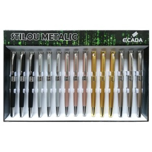 Rechizite Școlare - Stilou ecada metalic 93221 15 buc