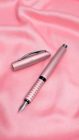 Stilou essentio aluminium rose f faber-castell [3]