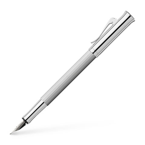 Stilouri pentru Copii si Scoala - Stilou guilloche rhodium ef graf von faber-castell