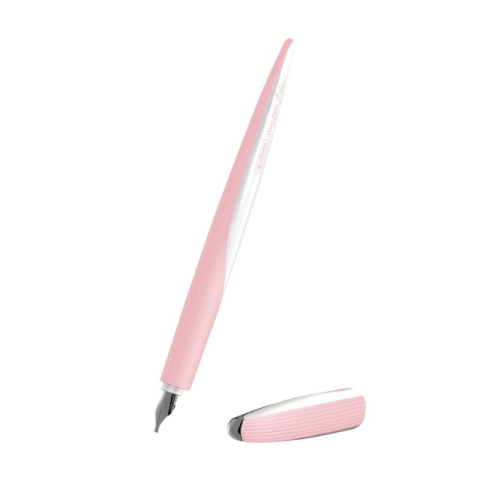 Stilou Herlitz My Pen 11360260, alimentare rezerve, corp plastic roz, pentru caligrafie cu 3 penite (0.9/1.4/1.9) + 3 rezerve [2]