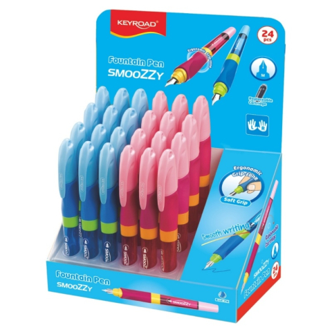 Stilouri - Stilou Keyroad Easy Writer KR971259, penita iridium, alimentare rezerve, grip ergonomic, corp plastic diverse culori