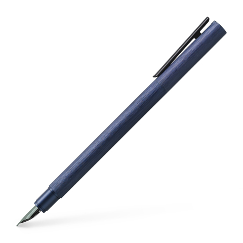 Stilouri pentru Copii si Scoala - Stilou neo slim aluminium albastru m faber-castell