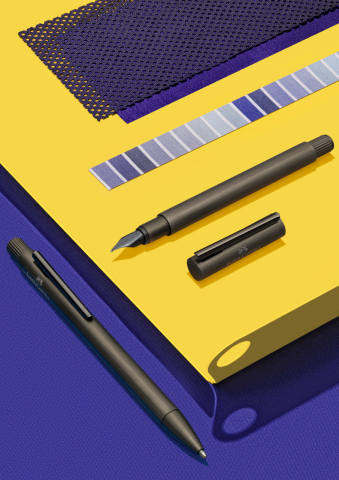Stilou neo slim aluminium negru m faber-castell [4]