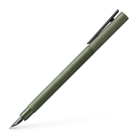 Stilouri pentru Copii si Scoala - Stilou neo slim aluminium verde b faber-castell