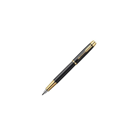 Rechizite Școlare - Stilou Parker IM Royal S0856190 1931645, penita iridium, alimentare rezerve sau convertor Parker, corp din alama negru lucios