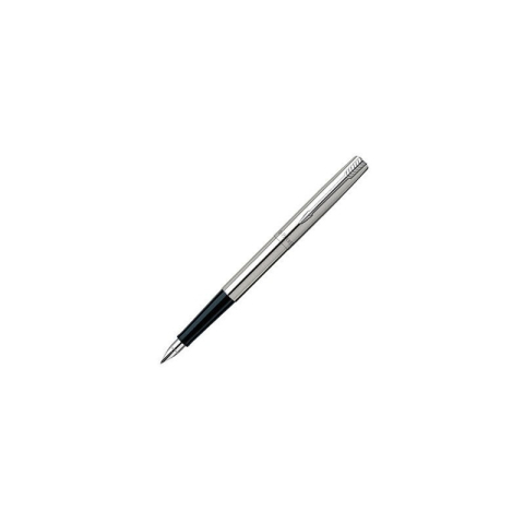 Rechizite Școlare - Stilou Parker Jotter Royal SS-CT 2030946, penita iridium, alimentare rezerve sau convertor Parker, corp metalic argintiu