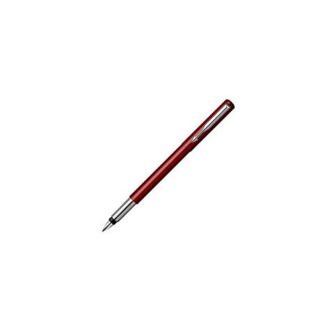 Rechizite Școlare - Stilou Parker Vector Clasic S0282490, penita iridium, alimentare rezerve sau convertor Parker, corp metalic rosu