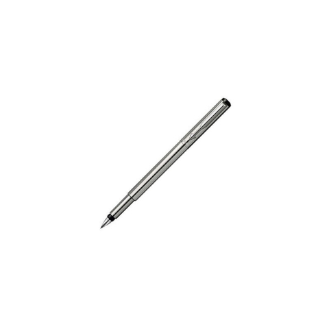 Rechizite Școlare - Stilou Parker Vector SS S0723480 2025445, penita iridium, alimentare rezerve sau convertor Parker, corp metalic argintiu