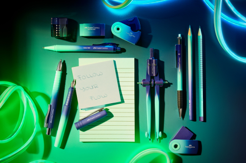 Stilou poly pen flow albastru-turcoaz m faber-castell [3]