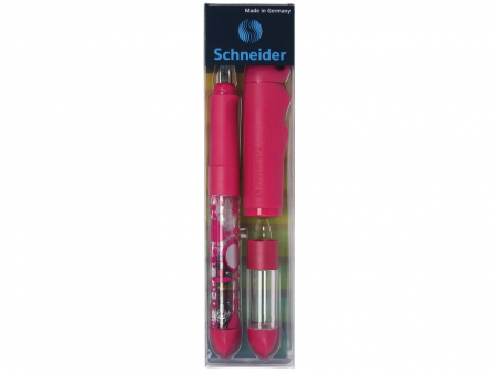 Schneider - Stilou Schneider Base Kid pentru stangaci, Roz- Micostore.ro [3]