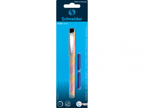 Rechizite Școlare - Stilou Schneider Glam + 2 rezerve/blister, copii varsta 12-18 ani