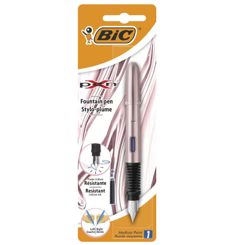 Stilouri pentru Copii si Scoala - Stilou xpen chrome pink blister bic