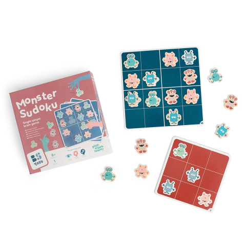 Jocuri de Memorie, Logică, Strategie și Inteligență - Sudoku cu monstruleti, BS Toys, 6+ ani