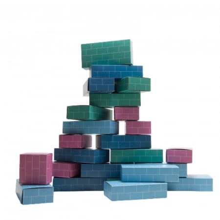 Blocuri constructie ⭐ Set Caramizi din Carton pentru construit [1]