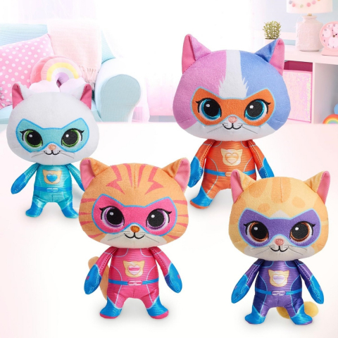 Jucării și Jocuri pentru copii - SuperKitties - Jucarie de plus 20 cm, diverse personaje varsta 2-3 ani ,3-5 ani ,5-7 ani, Unisex