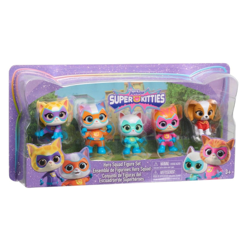 Jucării și Jocuri pentru copii - SuperKitties - Set de joaca cu 5 figurine copii varsta 3 ani +