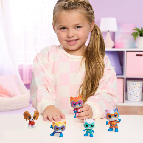 SuperKitties - Set de joaca cu 5 figurine copii varsta 3 ani + [3]