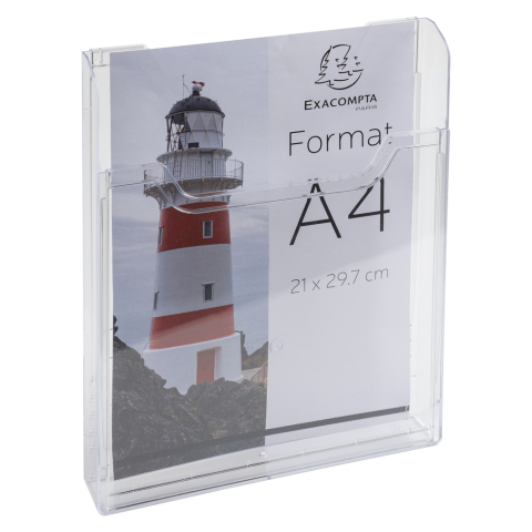 Organizare, arhivare, prezentare - Suport brosuri a4 portret transparent exacompta