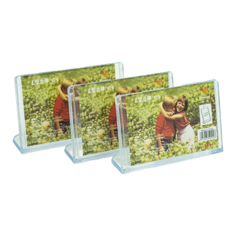 Birotică și Papetărie - Suport carti de vizita / preturi / card masa CNX 161, plastic transparent, 90x60mm landscape