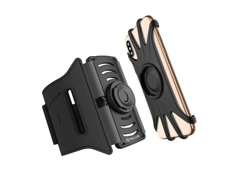 Periferice IT - Suport detașabil Tellur de telefon 4"-6.5" pentru braț A100, negru