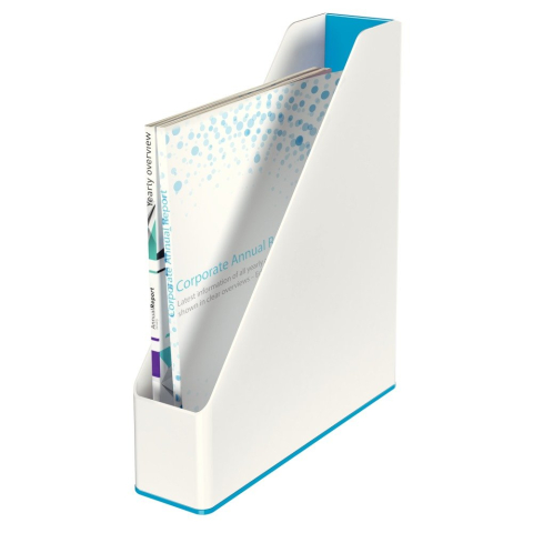 Suport documente plastic albastru metalizat/alb wow leitz [2]